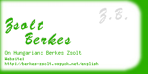 zsolt berkes business card